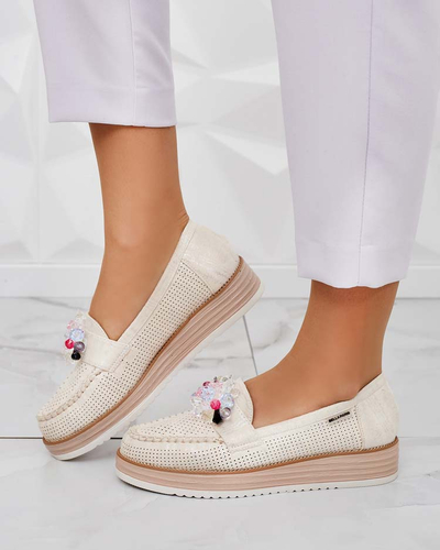 Royalfashion Mokasini s pisanimi kamni Restea