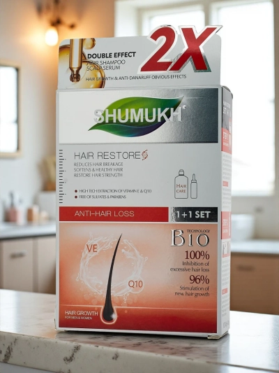 Shumukh Šampón dhe Serum për flokë 2në1 - kundër thyerjes së flokëve