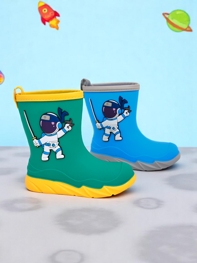 Royalfashion otroški gumijasti škornji za dež z astronavtom Cosmos Boy