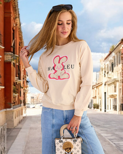 Royalfashion Ženska bombažna majica s tankim potiskom