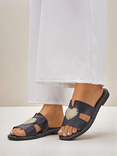 Royalfashion Ženske slip-on s srcem Zlato srce