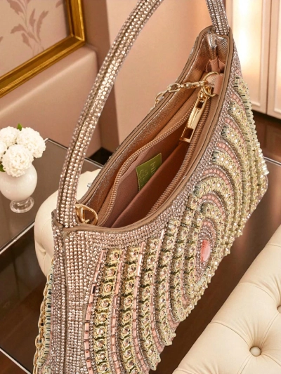 Royalfashion Ženska ročna torbica s cirkoni Sova Glint