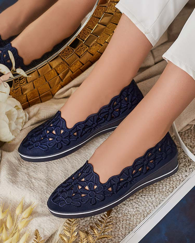 Royalfashion Ženski polpravi čevlji z nizko peto Dellio