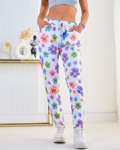 Royalfashion Ženske hlače s cvetličnim vzorcem