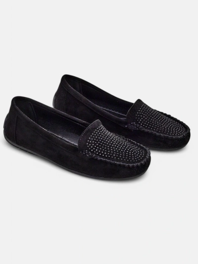 Royalfashion Ženske mokasine s kristali Ezuess