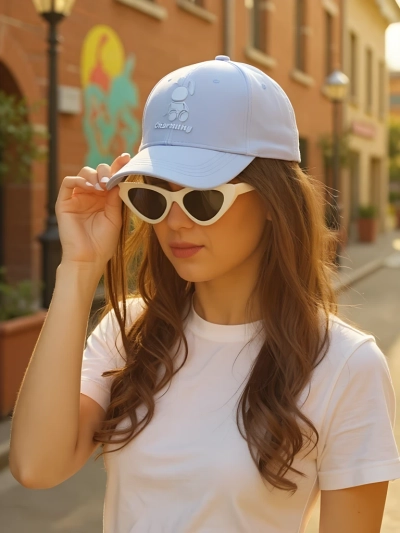 Royalfashion bejzbolska kapa z našitkom pomežikajočega zajčka