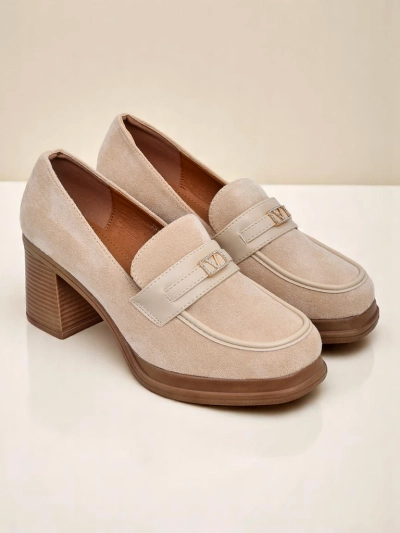 Royalfashion ženski loaferji z blok peto Evelay