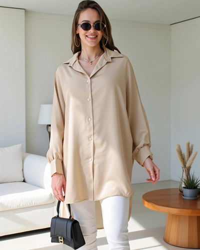 Royalfashion Dolga ženska oversize srajca
