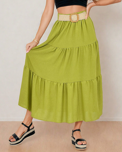 Royalfashion Žensko midi krilo s pasom