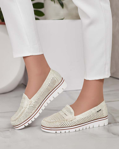 Royalfashion Azurni ženski mokasini Leteller