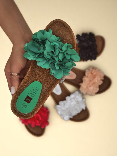 Royalfashion Ženski natikači s cvetlicami Flora Soft