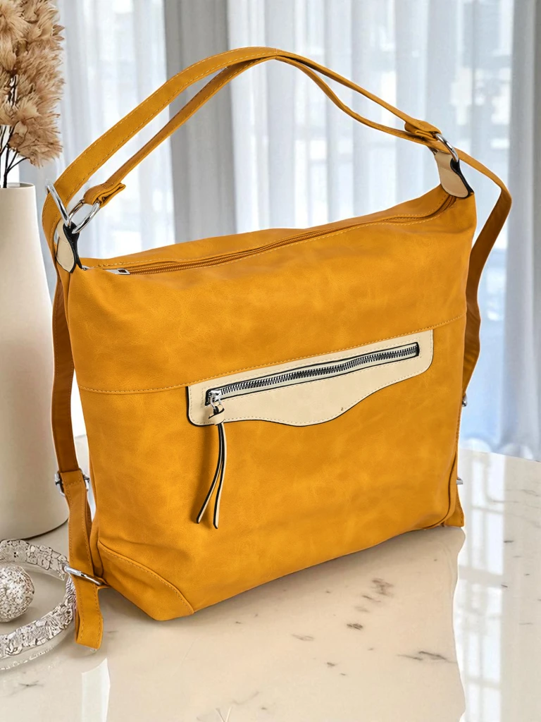 Royalfashion Velika ženska torbica iz eko usnja shopper Elara Monroe