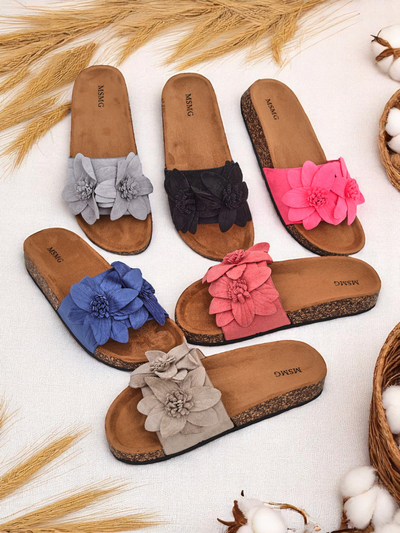 Kraljevski modni ženski natikači s cvetjem Foules