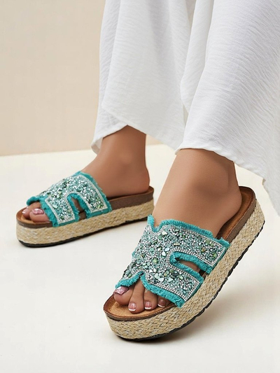 Royalfashion ženski sandali z okraski Candy Candy