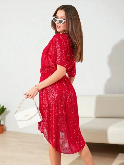 Royalfashion Ženska obleka s cekini