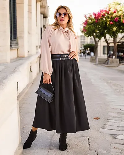Royalfashion Midi krilo za žene VELIČINA PLUS