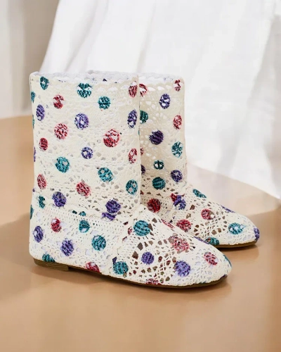 Royalfashion Otroški ažurasti škornji Misuti