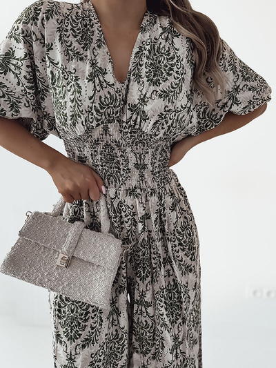 Royalfashion Vzorčast ženski kombinezon