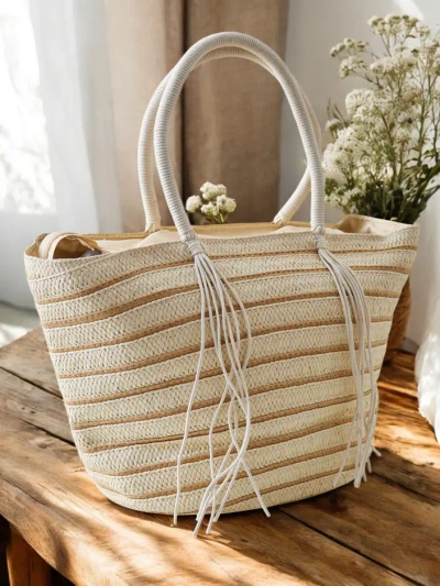 Royalfashion Velika slamnata torba za ženske