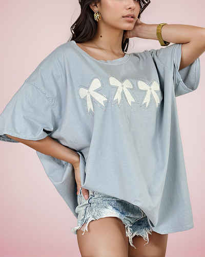 Royalfashion Ženska majica z metuljčkom