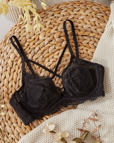 Royalfashion Ženski modrček z okrasnimi naramnicami