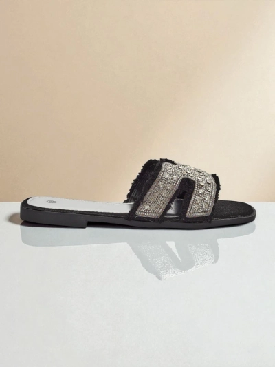 Royalfashion ženski sandali z okrasnimi kamenčki CrystalEase