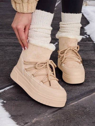 Royalfashion Ženske vezane čizme za snijeg Moniuc