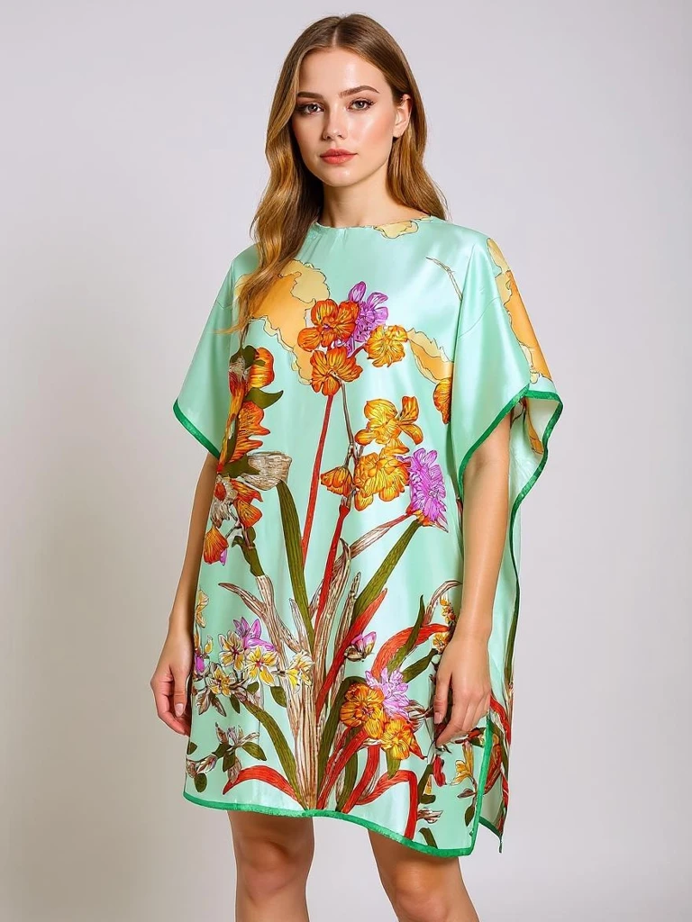 Sukienka pareo Royalfashion Calista – wielokolorowa lekkość i elegancja