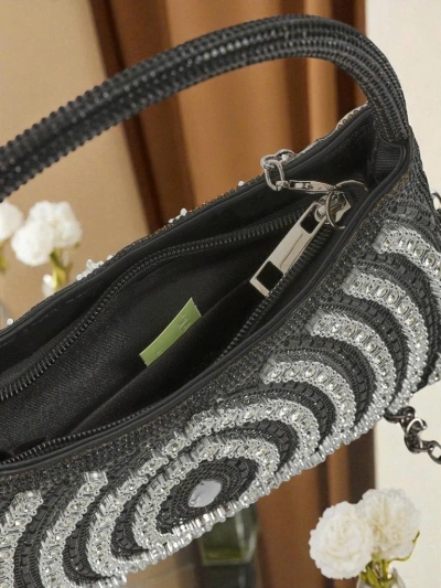 Royalfashion Ženska ročna torbica s cirkoni Sova Glint