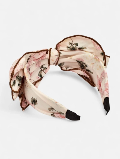 Royalfashion Naglavni trak za lase s cvetličnim lokom