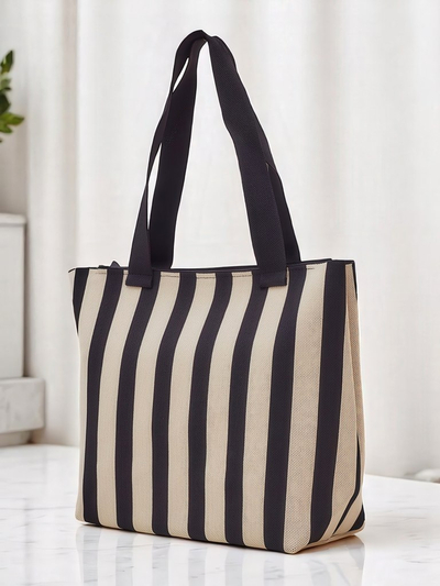 Royalfashion Torba iz blaga s črtami, za vsakodnevno uporabo