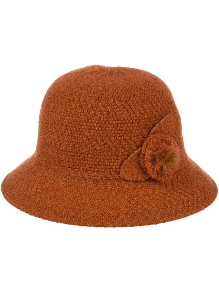 Ženski klobuk melonik z okrasjem Ella Mae