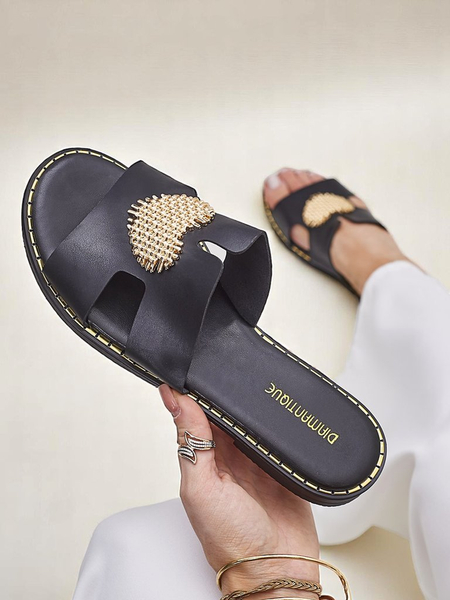 Royalfashion Ženske slip-on s srcem Zlato srce