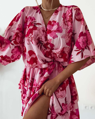 Royalfashion Ženska mini obleka z izvirnim vzorcem