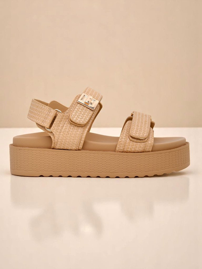 Ženski sandali s platformo Royalfashion Bež Lavinia – udobno poletje