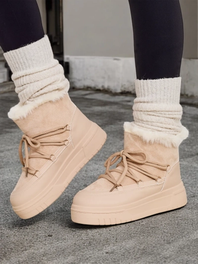 Royalfashion Ženske vezane čizme za snijeg Moniuc