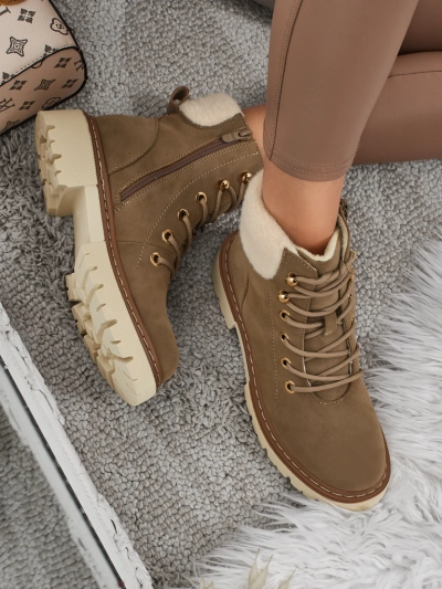 Ženski gležnarji s krznom Tessara