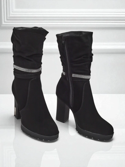 Mat ženski gležnarji s peto Ashen Bloom