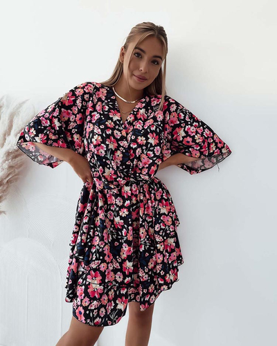 Royalfashion Ženska mini obleka z izvirnim vzorcem