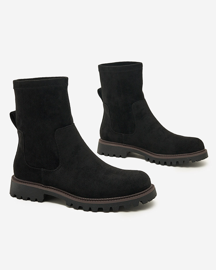 Royalfashion Ženski škornji Gebimma iz eko semiša