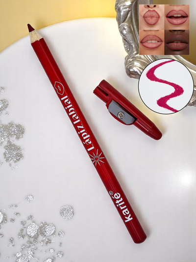 Šminka s svinčnikom in ostrilcem, barva Temni Rožnati Nougat