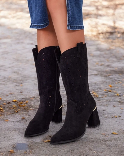 Royalfashion Evolle ažurasti škornji