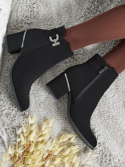 Ženski gležnarji iz eko usnja s peto Ruvina