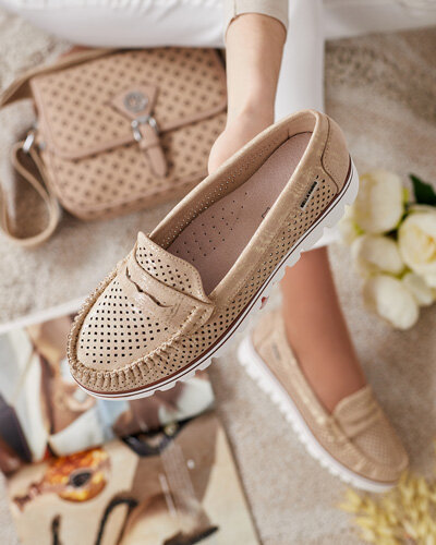 Royalfashion Azurni ženski mokasini Leteller