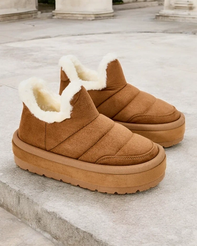Royalfashion Ženski kratki škornji Zoeno a'la snow boots