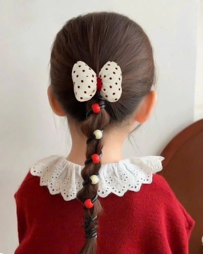 Royalfashion Gumica za lase s trakom v obliki spirale