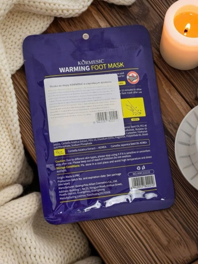 Aurelia Warming Foot Mask Kormesic s Centella in Camellia – regenerativna maska