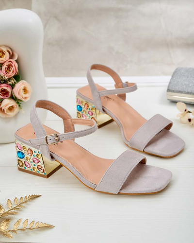 Royalfashion Ženski sandali na naramnici s kristali Ohvare