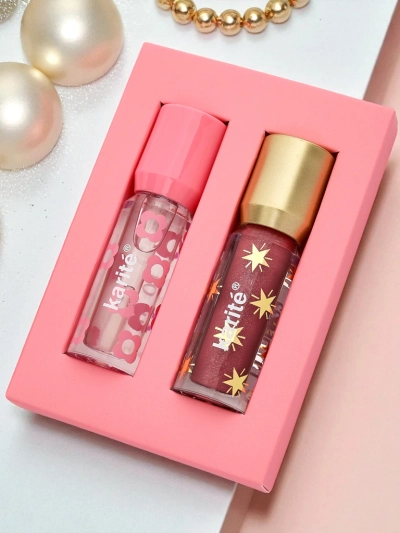 Sjajilo sa šljokicama i bezbojno sjajilo 2u1 Fiercely Red