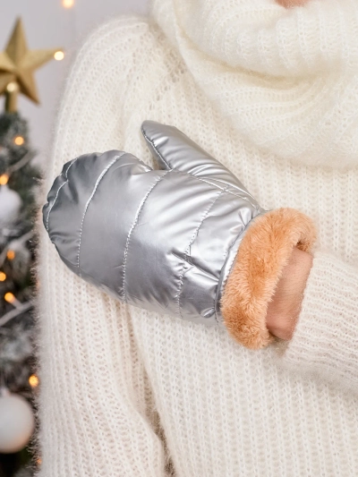 Royalfashion Ženske srebrne rokavice